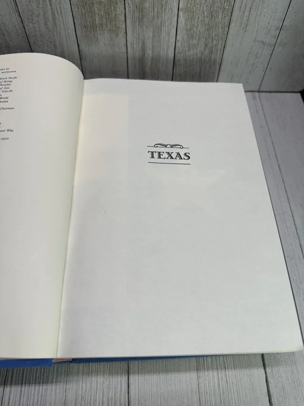 Vintage Texas A Novel - by James A. Michener - Blue Star Hardcover Random House